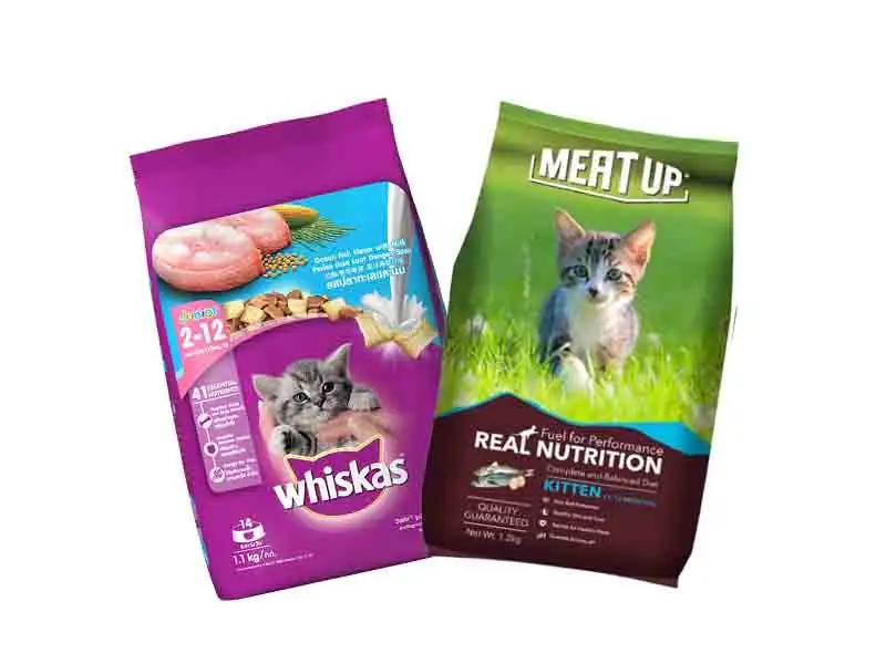Which product is better for adult cat between meet-up cat food and Whiskas cat food?